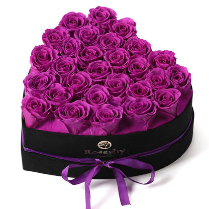 Valentines Day Flowers Roses Gifts for Her,16pcs Red Forever Preserved Roses in Heart Shape Gift Box,Valentines Day Delivery Prime Gifts-Roses Gifts for Women,Mom.
