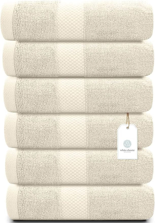 White Classic Luxury Ivory Hand Towels