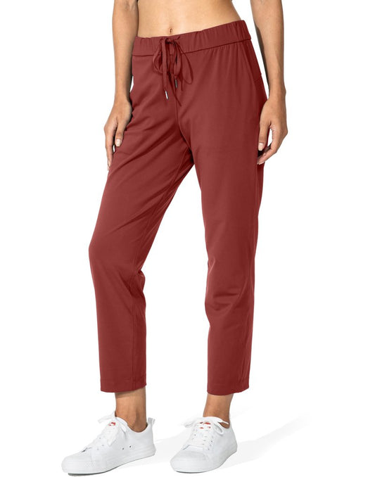 G Gradual Women's Pants with Deep Pockets 7/8 Stretch Sweatpants for Women Athletic, Golf, Lounge, Work (Savannah, Small)