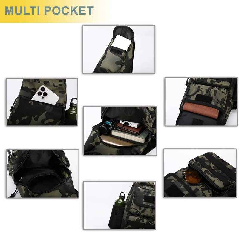 Tactical Shoulder Bag - 1000D Molle Military Backpack | Outdoor Daypack in Blue