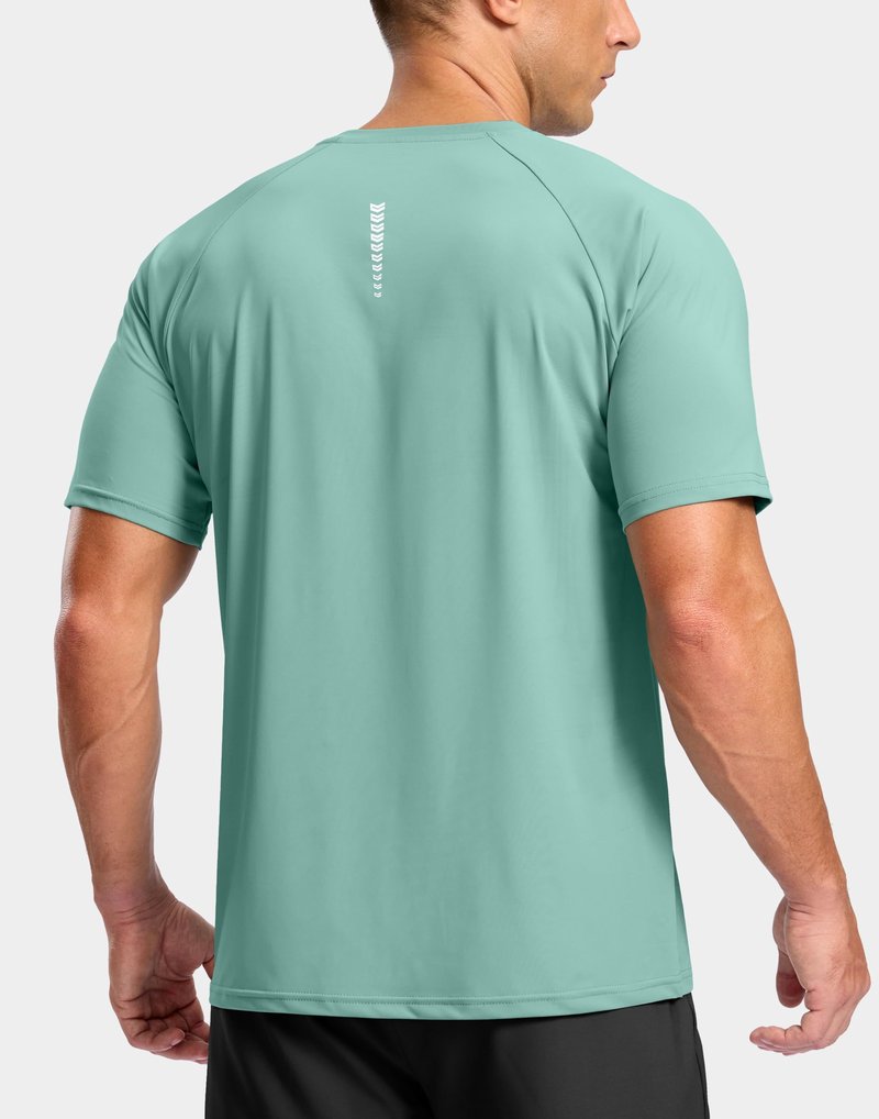 G Gradual Men's Athletic Workout T-Shirts Moisture Wicking Cooling Running Shirts Short Sleeve Performance Tee for Gym Tennis(Jasmine Green,XXL)
