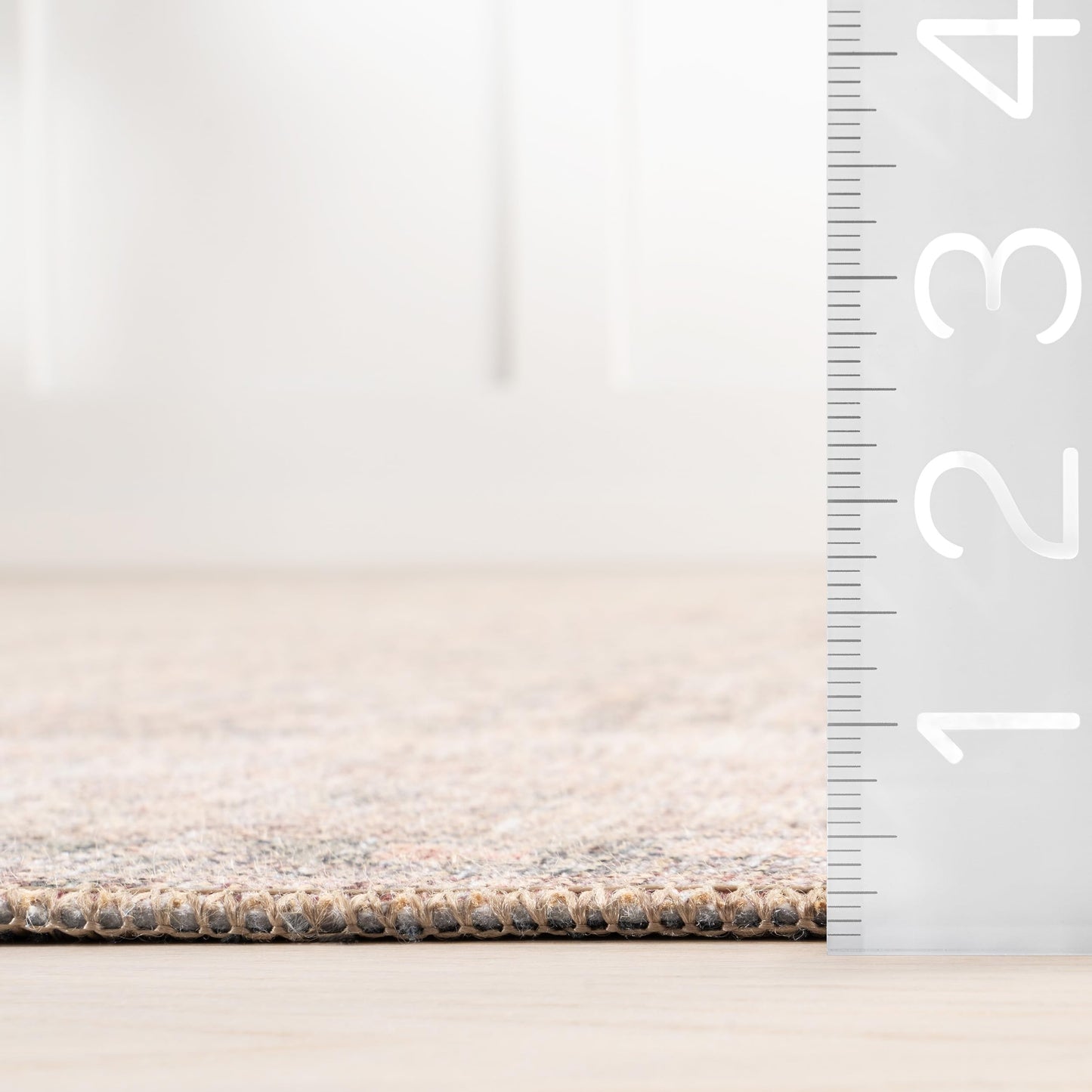 Nuloom Hillstone Collection Olene Light Brown/Brown, 2'8" x 8', Vintage Medallion, Soft and Cozy, High Traffic, Stain Resistant, Easy Clean, Durable Area Rug for Bedroom, Living Room, Dining, Foyer