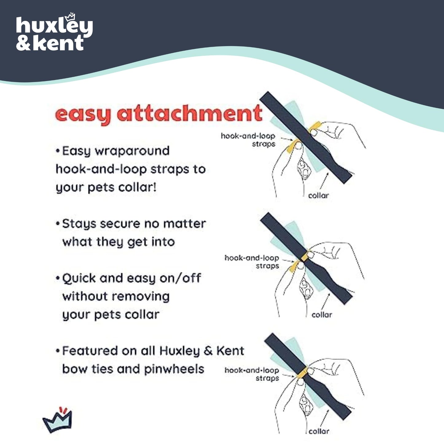 Huxley & Kent Pet Bow Tie for Dogs & Cats - Halloween Adjustable Hook & Loop Collar Accessory - Cute & Comfortable for Holidays & Celebrations - Ghostbusters, Extra-Large