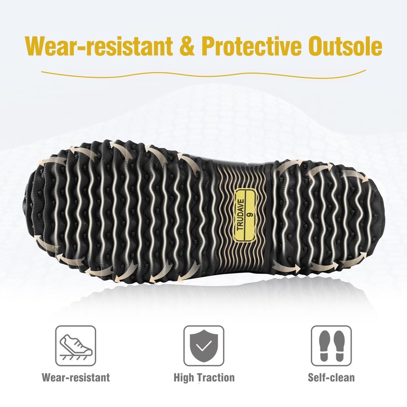 Trudave Rubber Boots for Women, Mid Calf Rain Boots, Womens Waterproof Boots, Neoprene Insulated Outdoor Work Mud Boots for Hunting Farming Gardening Fishing, Chicken, Size 7