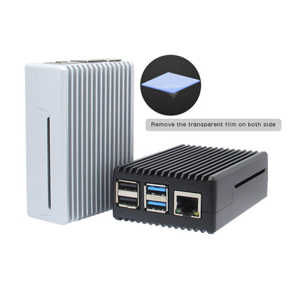 Geekworm Raspberry Pi 4 Aluminum Case - Heavy Duty Passive Heat Dissipation Metal Case for Raspberry Pi 4B Only