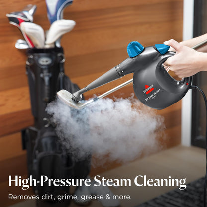 BISSELL® Steam Shot™ Omni handheld portable steam cleaner for tile, grout, windows, bathrooms, kitchens, includes 7 tools