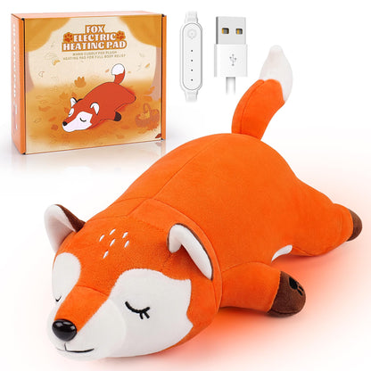 Electric Heating Pad for Period Cramps, Cuddly Soft 14" Capybara Plush with a Hot Soft Belly USB Powered, Menstrual Heating Pad Neck Shoulder Pain Relief, Gift for Women Daughter Wife