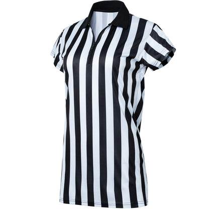 Murray Sporting Goods Women's Collared Referee Shirt | Women's Officials Jersey, Halloween Costume, or Waitress Uniform (X-Small)
