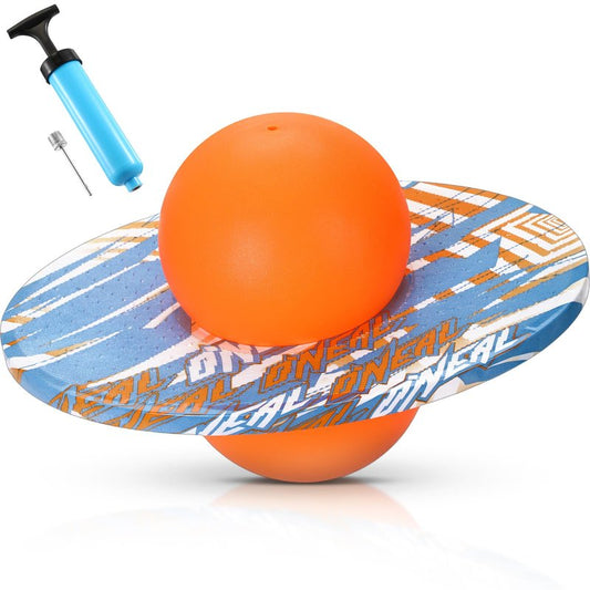 WinnerWhy Pogo Trick Ball for Kids, Up to 160lbs, Pogo Stick Jumper for Boys Girls Balance Bounce Board Ball with Pump Safe Fun Indoor Outdoor Gift Toy for Christmas(Orange, Blue,Fashion Style)