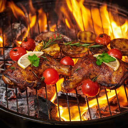 Cast iron Barbecue grate round 54.5 cm massive for ball grill and round grill