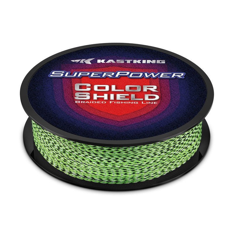 KastKing Superpower ColorShield Braided Fishing Line, Chameleon, 20LB, 150Yards, X4