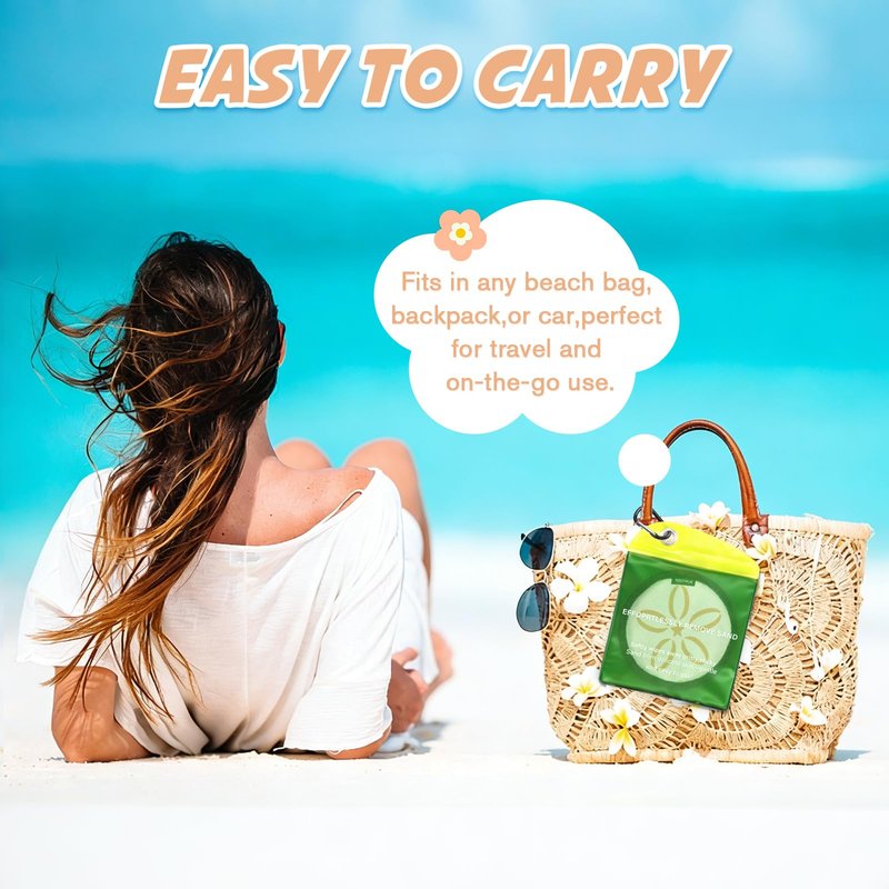 UMUACCAN Beach Sand Remover Pouch Sand Eraser Wipe - 2026 Summer Vacation Essentials Family Towels Bahamas Trip Must Haves Hawaii Honeymoon Accessories for Kids Adult-Brown