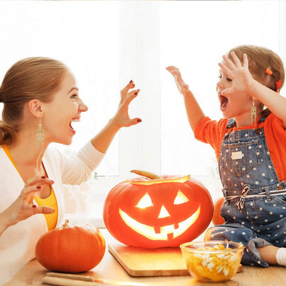 CEALXHENY Halloween Earrings Skull Skeleton Earrings for Women Halloween Party Outfits Jewelry Accessories Gifts (Gold)