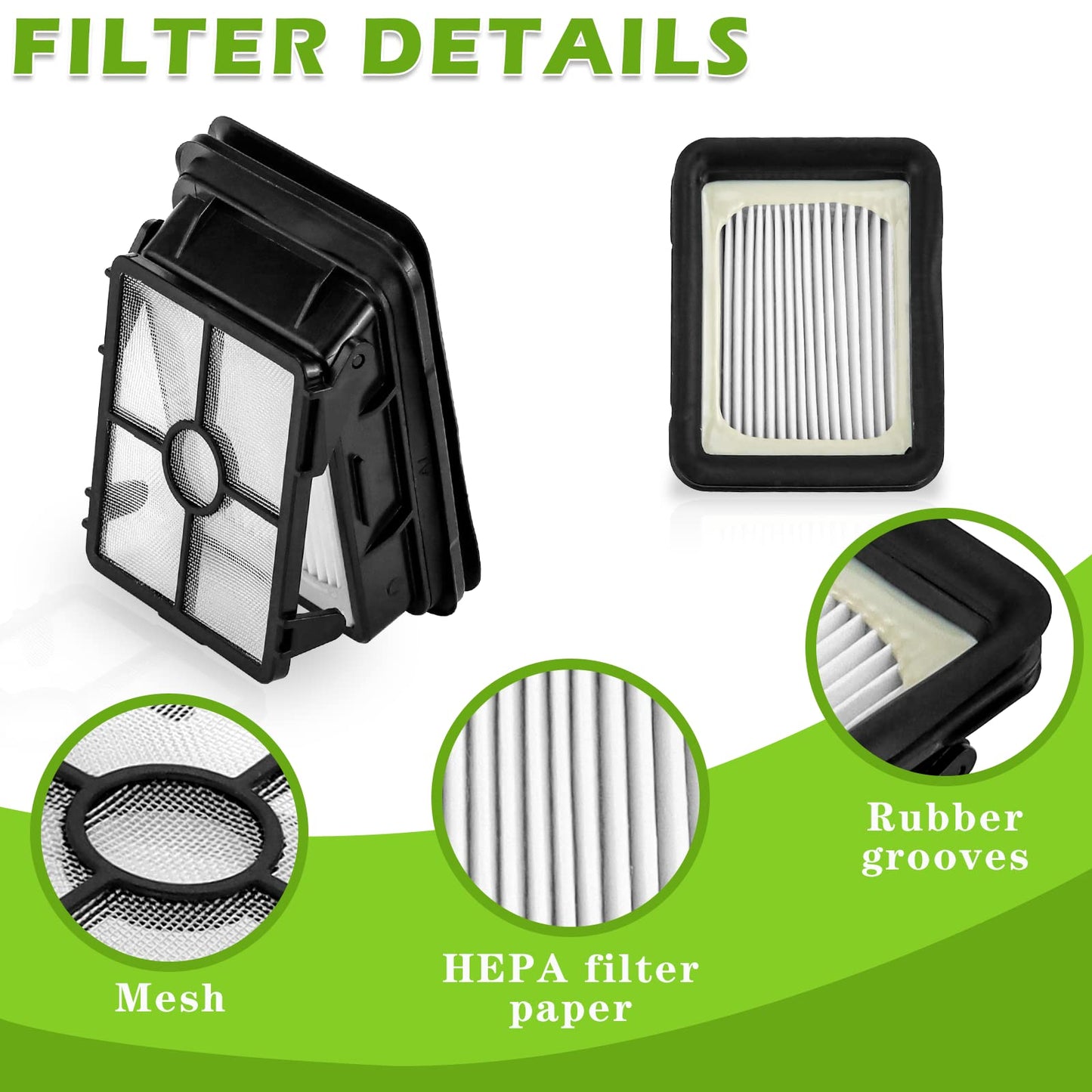 2554 2554A 2590 2593 2596 Replacement Parts for Bissell CrossWave Max and HydroSteam 35151 3515 35152 3513 3518, 3 Pack CrossWave Pet Brush Rolls 2788 and 3 Pack Filters 1866, 1618641 1608684 LUXRILIX