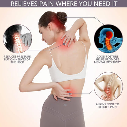 JMPOSE Back Posture Corrector for Women: Adjustable Shoulder Posture Brace Straightener Pain Relief (Small/Medium)