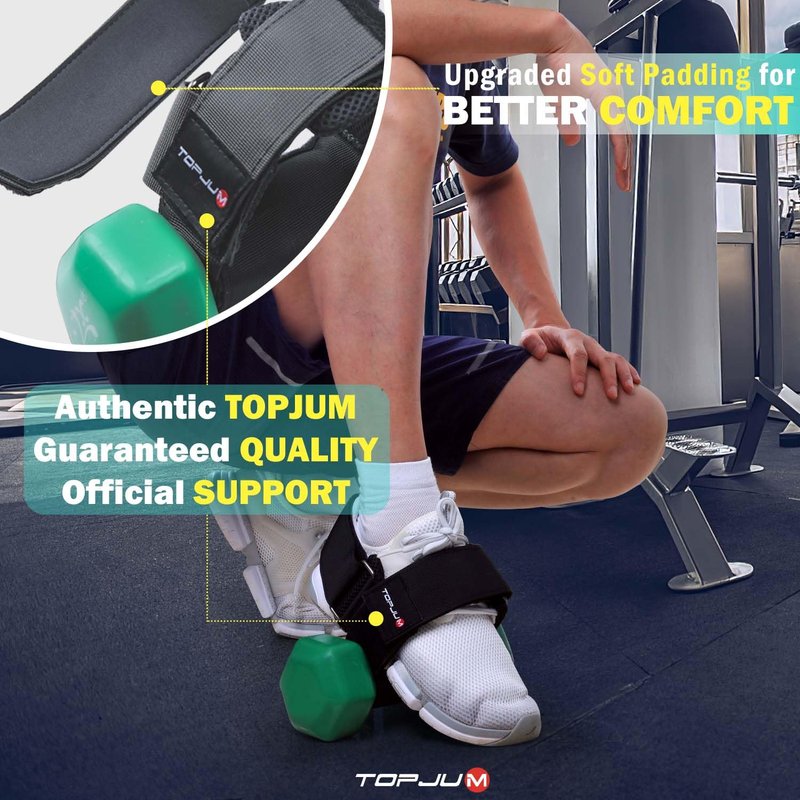 Original Dumbbell Foot Attachment, Tibialis Trainer, Adjustable Ankle Weights, Ankle Straps for Weight Lifting, Leg Workouts at Home for Hip, Shin Splint, Hamstring Curls, Leg extensions, Kettlebell Converstion Tool