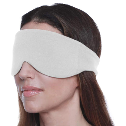 Happyluxe Escape Sleep Mask - Buttery Soft Airplane Eye Mask for Sleeping or Napping in Bed. Machine Washable. - Jet Black, Made in USA