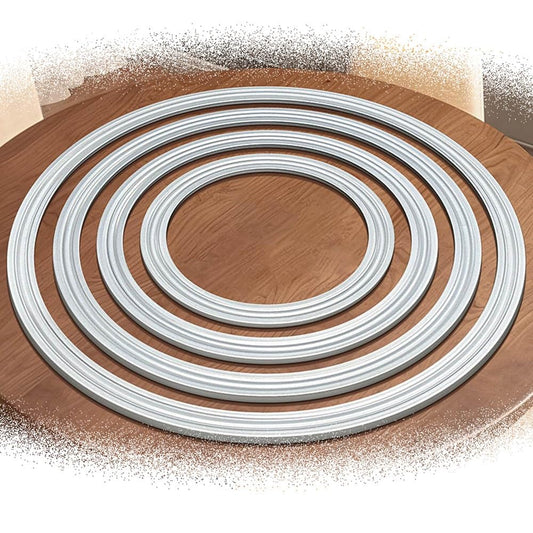 HCZION Turntable Bearings Aluminum Heavy Duty Lazy Susan Swivel Plate Hardware Rotating Turntable Bearing 360˚ Rotation Bearings for Glass Spinner (Size : 70cm/28inch)