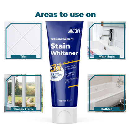 Skylarlife Home Mould & Mildew Stain Remover Gel Stain Remover Cleaner Wall Mould Stain Cleaner for Tiles Grout Sealant Bath Sinks Showers