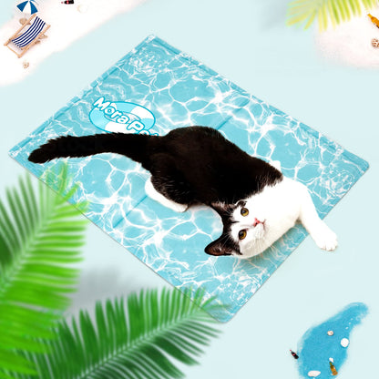 Dog Cooling Mat Durable Pet Cool Mat for Dogs Cats, 50 x 40cm S Non Toxic Gel Self Cooling Pad Scratch Resistant for Small Medium Dogs, Ice Blanket Keep Dog Cool in Summer