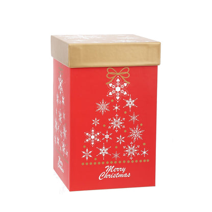Topadorn Christmas Ceramic Mug Coffee Cup with Sealed Lid and Matched Gift Box Latte Mug 17oz(Snowflake)