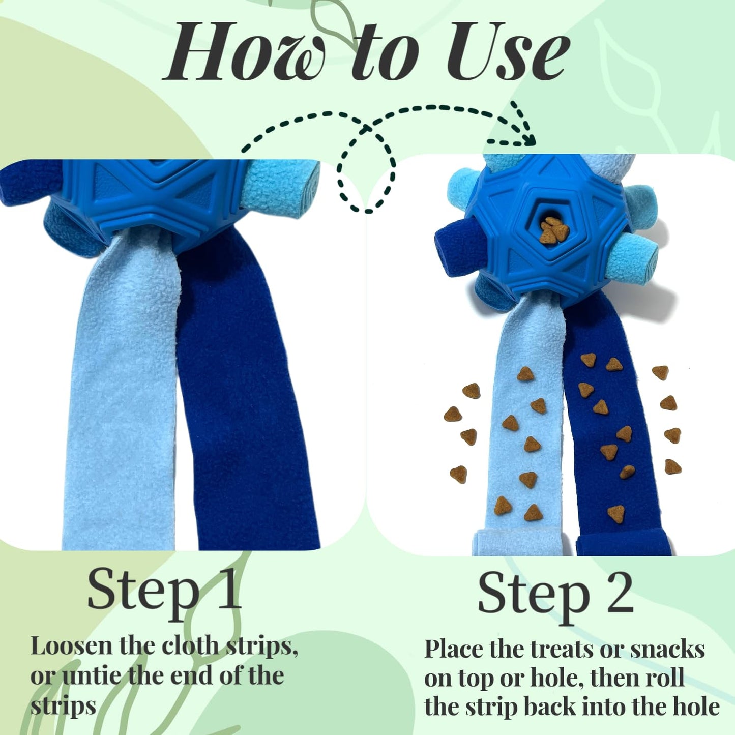 CIIVURR Snuffle Ball for Dog Toys Unbreakable Upgrade Ball Interactive Toy Foraging Snuffle Mat Puppy Treat Dispenser Slow Feeder Dog Puzzle Toys for Small, Medium, Large Pets (Blue)