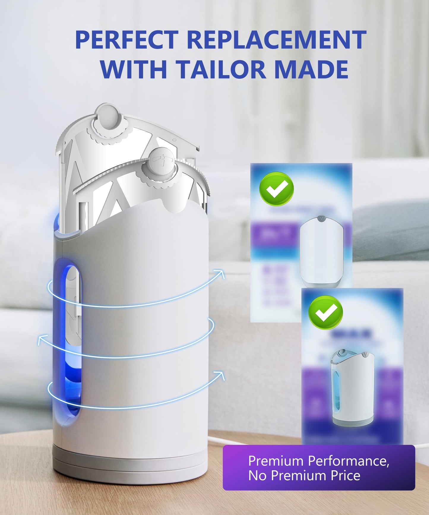 Accecraft 10 Pack Refill Cartridges, 2025 Upgraded High-Stick Refills, Compatible with Indoor Light M364 & Max, Easy to Replace