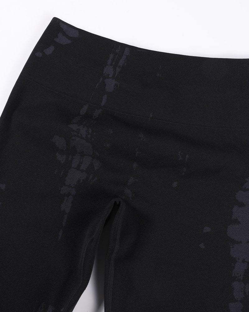AUROLA Serpent Seamless Scrunch Workout Leggings for Women,Tummy Control Squat Proof Thick Pants,Black,M