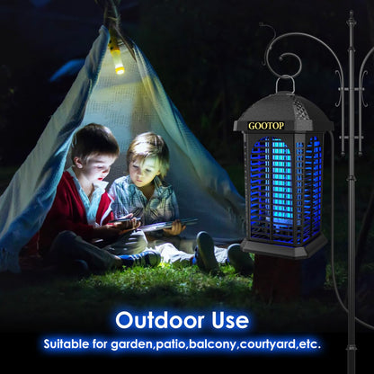 Bug Zapper Indoor Outdoor, 4200V Electric Mosquito Zapper, Bug Zapper Outdoor, Fly Traps, Fly Zapper, Mosquito Killer Indoor 3 Prong Plug, 90-130V, ABS Plastic Outer