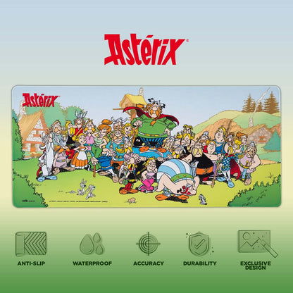 Grupo Erik XXL Mouse Pad Asterix | Gaming Desk Mat 31.5 x 13.8 inches, Non-Slip Rubber Keyboard & Mouse Mat Large | Asterix And Obelix Gaming Gifts Gamer