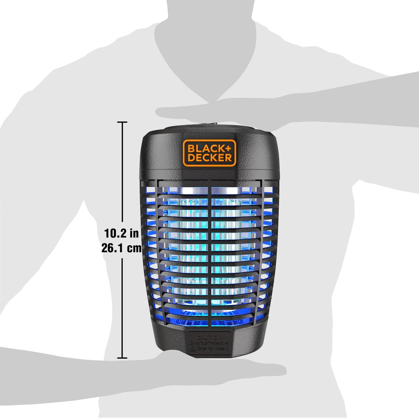 BLACK+DECKER Bug Zapper- Mosquito Repellent Outdoor & Fly Traps for Indoors- Mosquito Killer & Fly Zapper - Gnat & Moth Traps for Home, Deck, Garden, Patio & More