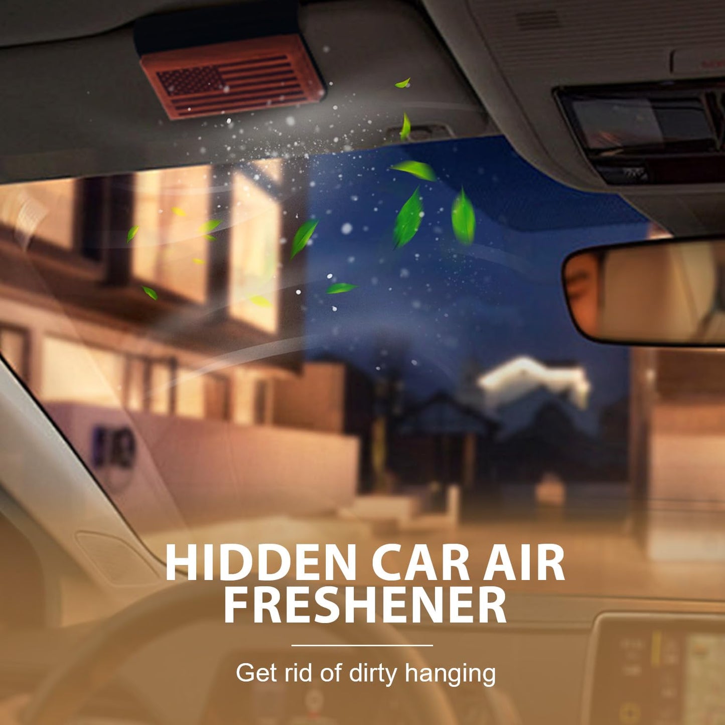 AirPurelle Car Air Freshener with Woody Citrus Scent-90+ Days Long Lasting