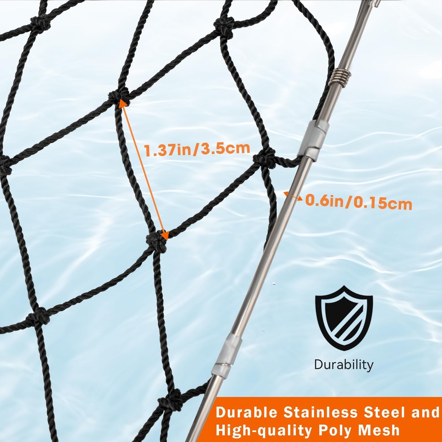 QualyQualy 2 Set Castable Crab Trap Kit, Foldable Crabbing Net with Rope & Bait Clip, Crab Snare/Pots/Traps for Blue Crabs, Dungeness, Crawfish Portable Crabbing Equipment