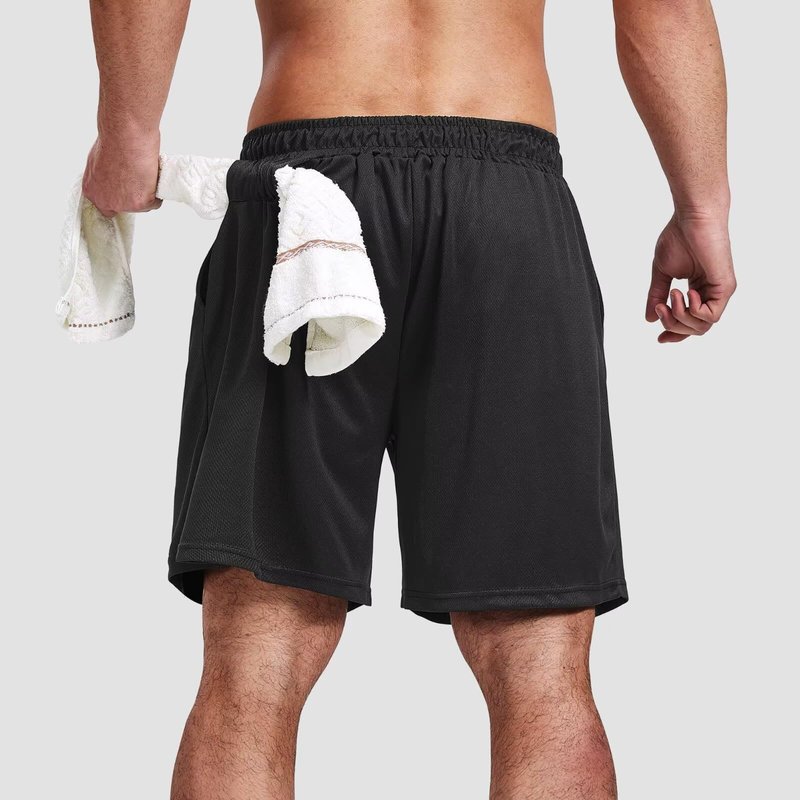5 Pack Gym Shorts for Men 7 inch, Mens Athletic Running Shorts Dry Fit & Mesh Active Workout Shorts for Men with Pockets