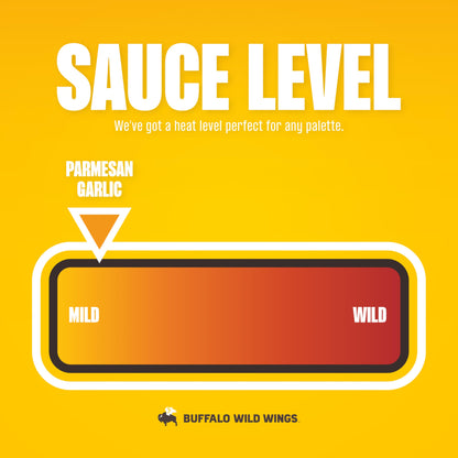 Buffalo Wild Wings Parmesan Garlic Sauce, 12 fl. oz., Perfect Dipping Sauce, Chicken Marinade, Chicken Parmesan Topping and Wing Seasoning, Made with Italian Herbs