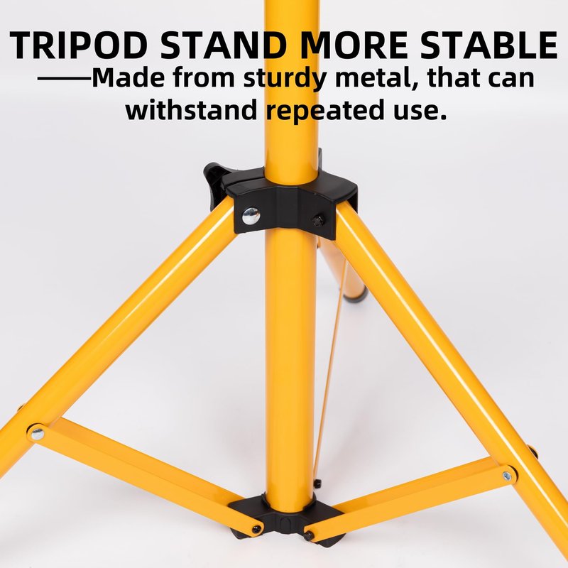 Nbguigdstr Archery Target Stand, Bow and Arrow Target Stand for Backyard & Shooting Range, Adjustable Foldable Metal Tripod Stand Hanging Traditional Straw & Foam Archery Targets and Work Light