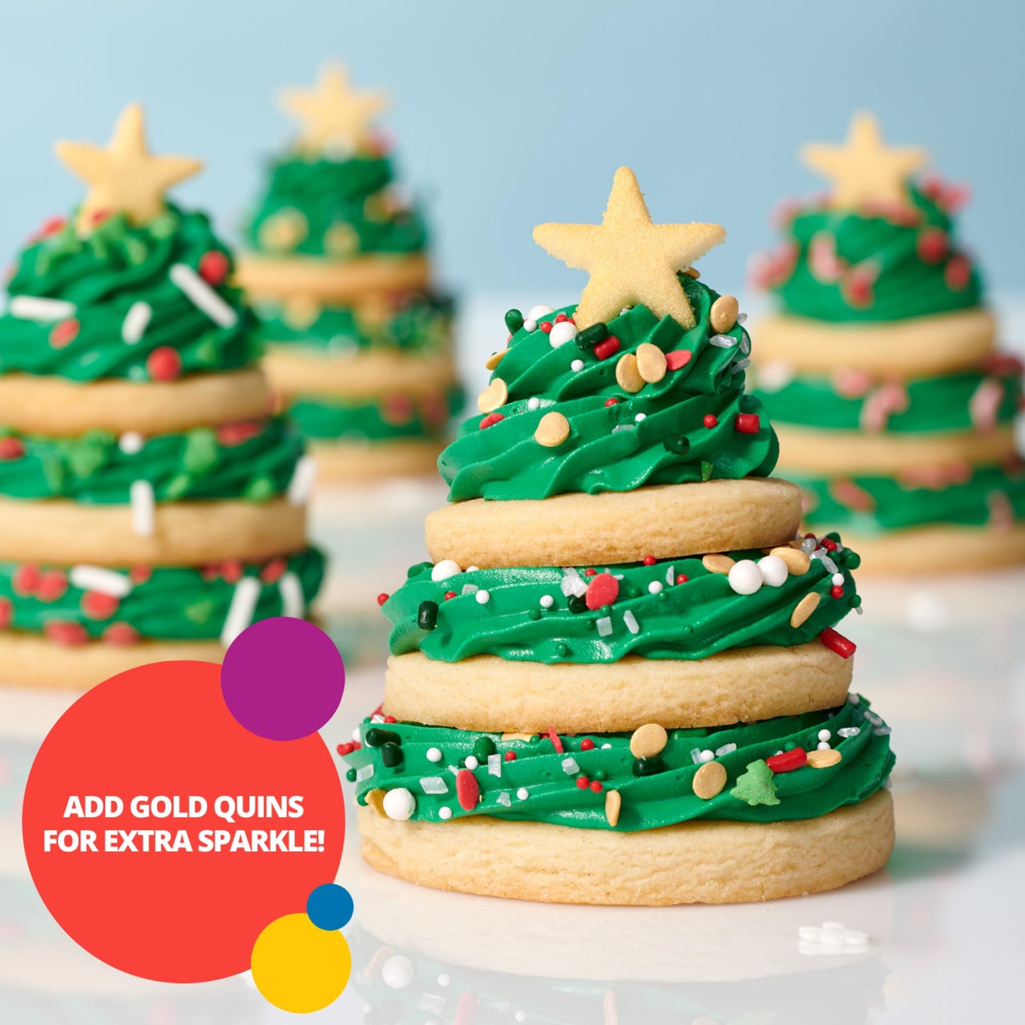 DECOPAC Christmas Fusion Mix Candy Sprinkles, 26oz, Fancy Sprinkles in Handheld Container, Festive Edible Sprinkles For Holiday Celebration Cakes, Cupcakes, Cookies and Donuts Multi