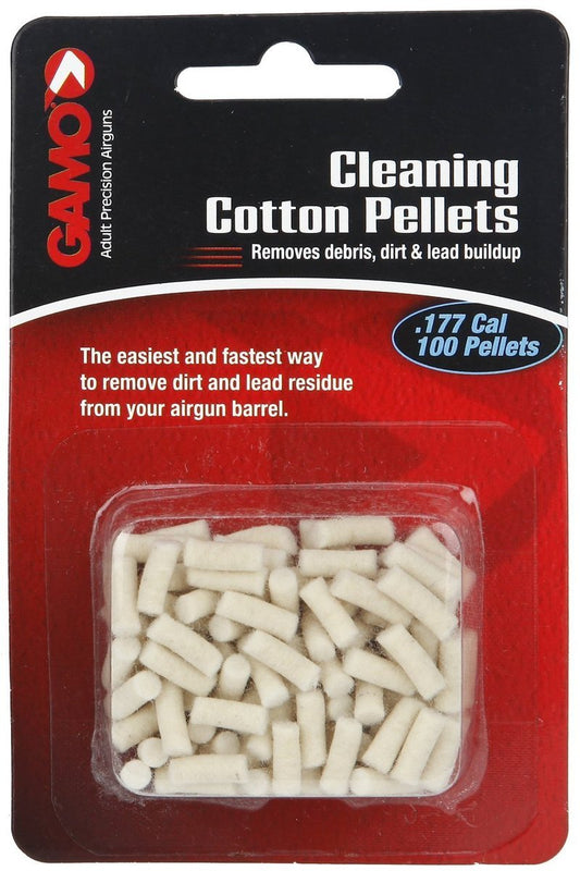 Gamo, 621241254CP Air Rifle Cotton Cleaning Pellets, Easiest and Fastest Way to Remove Dirt and Lead, .177 Caliber (100 Count)