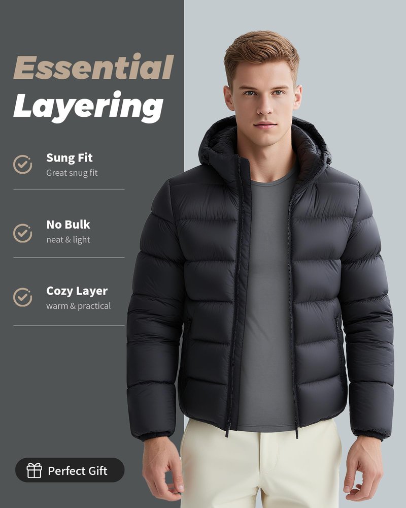 WEERTI Thermal Underwear for Men Long Johns with Fleece Lined Base Layer Men Cold Weather Top Bottom-Grey XXL
