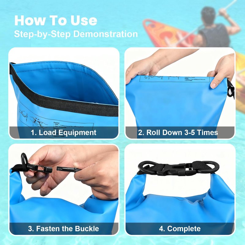 eutopic Waterproof Dry Bag – Roll Top Dry Storage Bag Backpack for Women & Men, Perfect for Kayaking, Boating, Swimming, Camping, Hiking, Backpacking & Beach (20L)