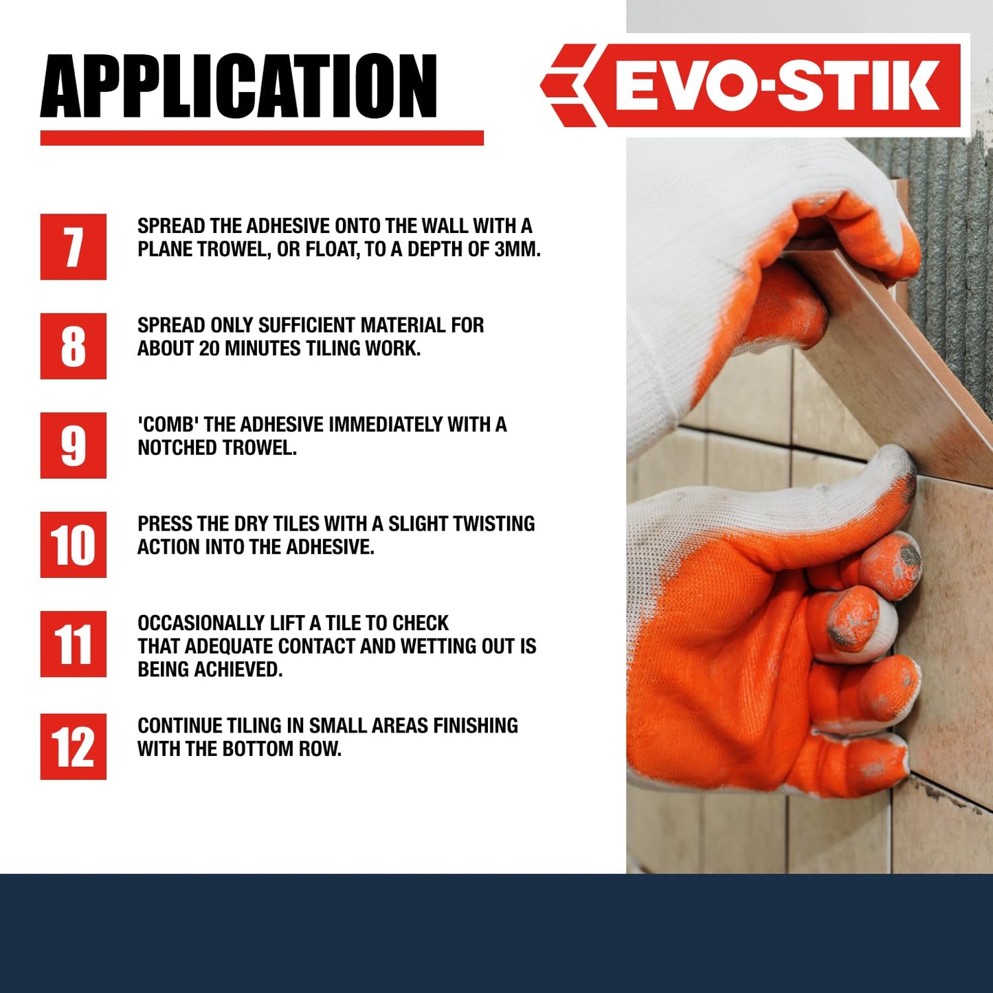 EVO-STIK Wall Tile Adhesive and Grout White 1L - Mould Resistant - Waterproof - Ready to Use
