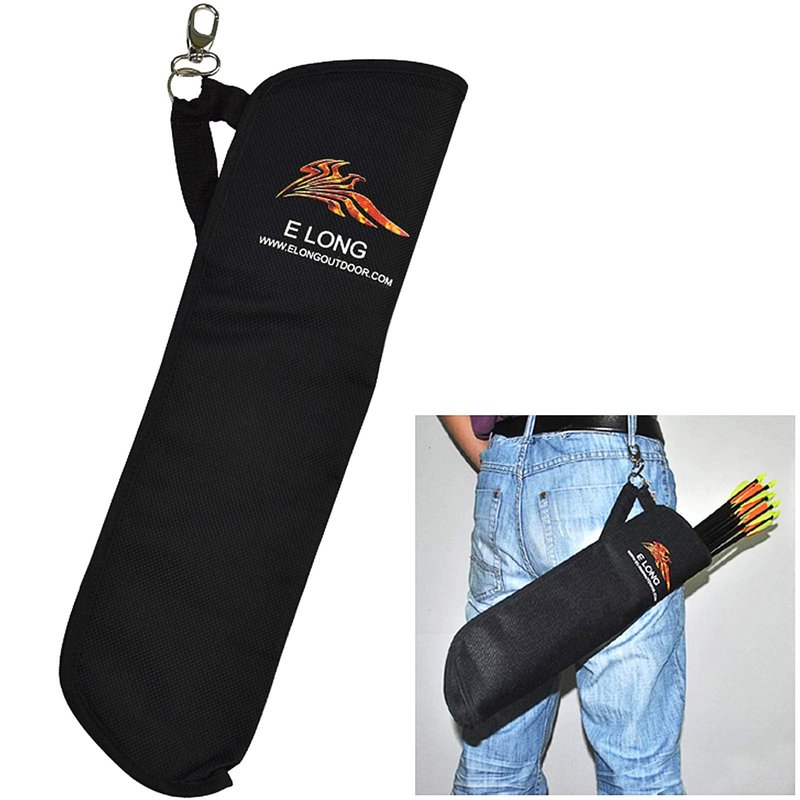 EOUS Archery Arrow Holder Hip Side Arrow Quiver Belt Clip Waist Quivers Bag Quiver for Arrows,Black