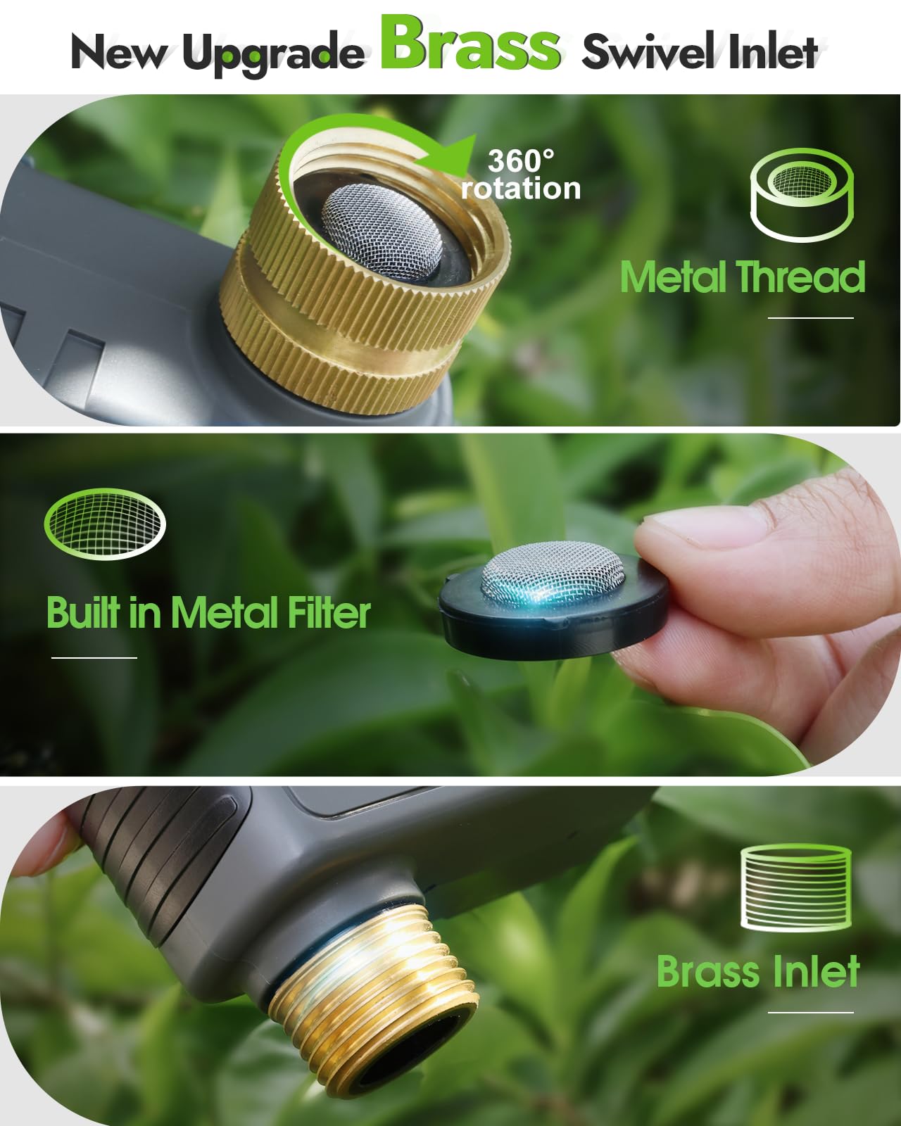 Insoma WiFi Hose Timer - Brass Inlet & Outlet, Voice/App Control Sprinkler Timers with Rain Delay/Manual/Auto Mode, Smart Water Timer for Garden/Lawn/Yard Work with Alexa & Google Home, Energy Saving
