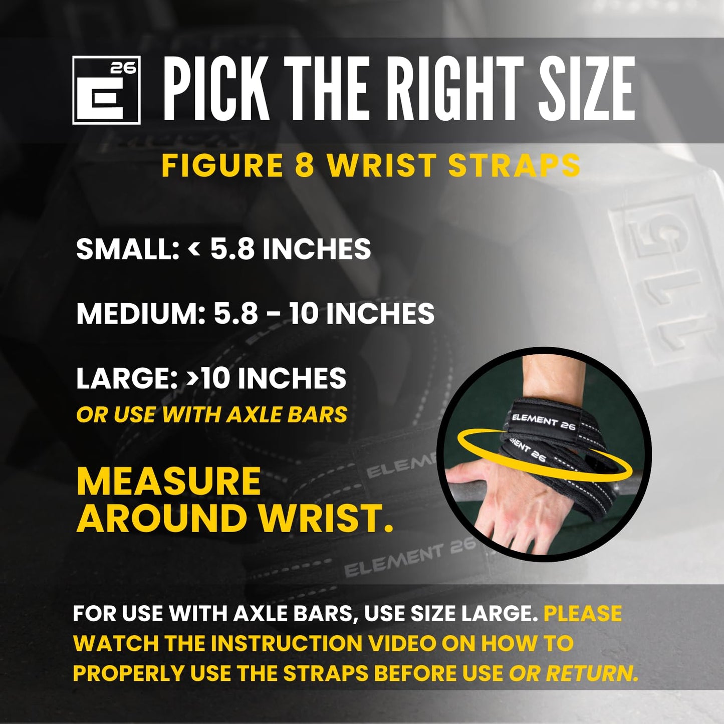 Padded Figure 8 Wrist Straps - Weightlifting Straps - Functional Fitness, Weight Lifting, Deadlifts, Farmer Walks (Medium, Black)