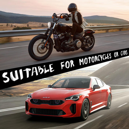 FARBIN Horns Loud Electric Car Horn Supertones 12V Horn High/Low Tone Twin Horns Kit (black)