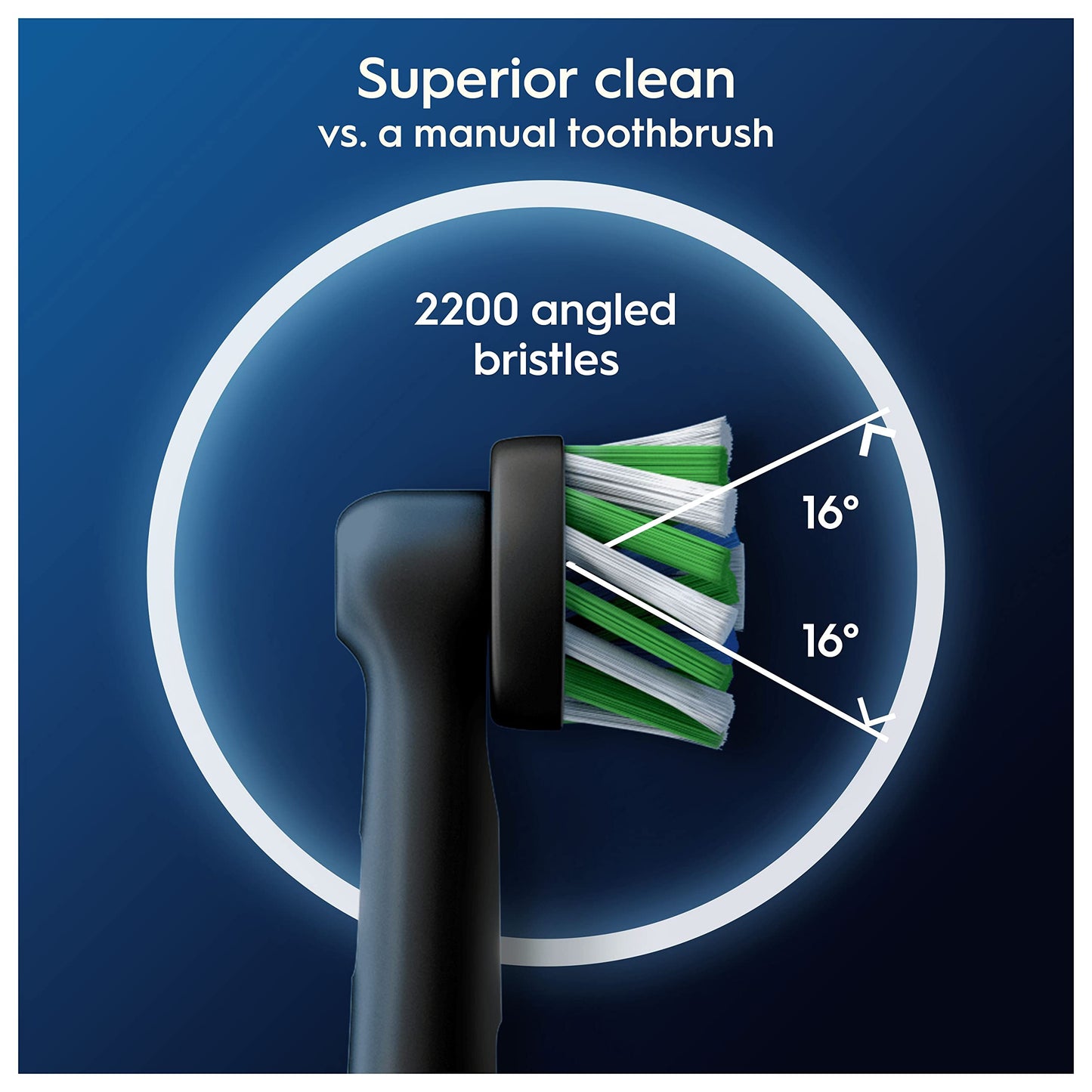 Oral-B Pro Cross Action Original Electric Toothbrush Head, X-Shape and Angled Bristles for Deeper Plaque Removal, Pack of 12 Toothbrush Heads, Suitable for Mailbox, Black