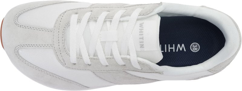 WHITIN Women's Zero Drop Wide Width Toe Box Training Road Running Shoes Size 8 Ladies Footwear Non Slip Casual Walking Workout Sneakers Grey 39