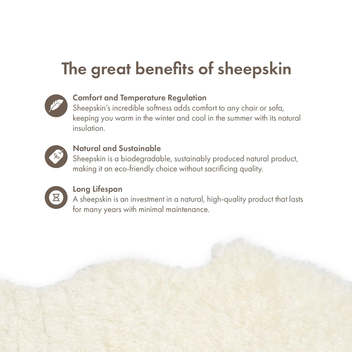 Nordic Sheep Real Sheepskin Rug 2x6 ft | Sheepskin Rugs for Living Room and Sofa | Large Bedside Rugs for Bedrooms is Breathable & Heat-regulating | Fluffy Rug in Color White