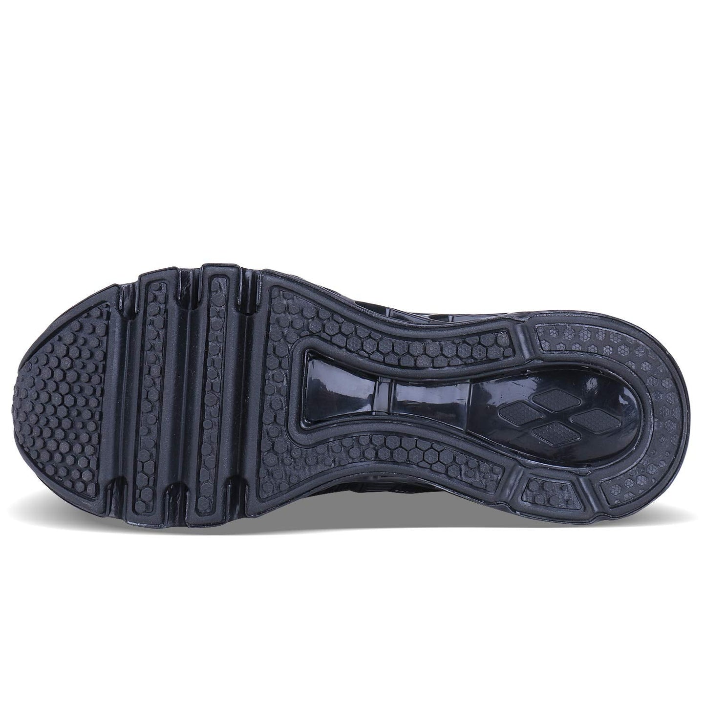 JSLEAP Men Running Shoes Walking Athletic for Men Casual Slip Fashion Sports Outdoor Shoes Black White,US 6.5