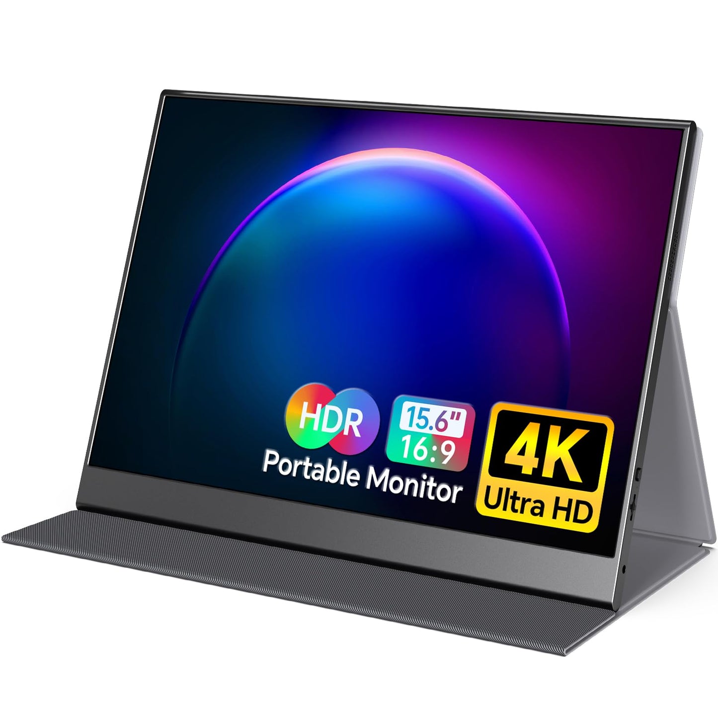 VILVA Portable-Monitor-for-Laptop - 15.6'' 1080P FHD IPS Display USB-C HDMI Portable Monitor for Laptop with Cover and Speakers External Monitor for Laptop/PC/Mac/Phone/Xbox Switch/PS4/